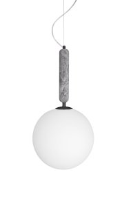 Torrano Ø30 mármol gris Lámpas de techo De Globen Lighting - La piedra es un material natural, y el color y las tonalidades del jaspeado var&iacute;an, creando un patr&oacute;n &uacute;nico en cada pieza.