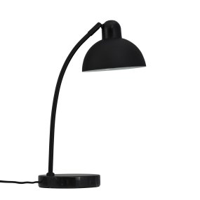 Eric 48cm Negro lámpara de escritorio De Dyberg Larsen - Descubra la elegante lámpara de mesa Eric con su única base de mármol y detalles curvos que le dan una expresión sofisticada.