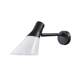Gent 30cm Negro lámpara de pared De Dyberg Larsen - Gent es una lámpara de pared moderna y elegante con pantalla de cristal opalino combinado con metal negro.