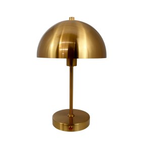 Stockholm 30cm Latón antiguo portátil De Dyberg Larsen - El práctico indicador de batería muestra claramente cuando es el momento de cargar y, cuando está completamente cargada, la luz brilla hasta 6 horas con una carga de batería.