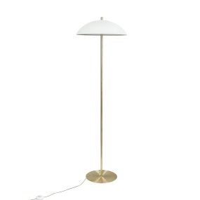 Globus Latón/beige De Dyberg Larsen - Con un di&aacute;metro de 45 cm y una altura de 150 cm, se convertir&aacute; en el centro de atenci&oacute;n de cualquier estancia.