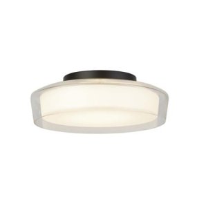 Puck Ø30 Negro lámpara de baño De Searchlight - La lámpara de baño Puck es una lámpara de techo moderna y minimalista, perfecta para baños y cocinas.