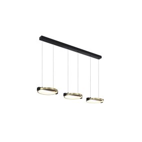 Aerial 106cm Latón/negro De Searchlight - La altura de la l&aacute;mpara es ajustable y se adapta perfectamente a la mesa del comedor o a la cocina.