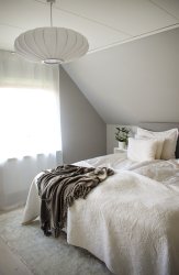 Mamsell Ø55 Blanco Lámpas de techo De Aneta Lighting - Lámpara de techo MAMSELL en tejido de punto blanco&aring; que emite una luz suave y hermosa, 40 W E27 (no incluida).