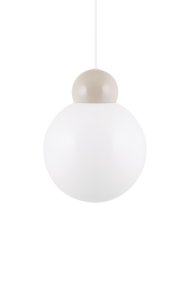 Ripley Ø25 Beige De Globen Lighting - Ripley cuenta con un cable textil de 120 cm de largo y un portal&aacute;mparas met&aacute;lico a juego.