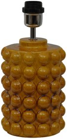 Bubbles 30cm Amarillo mostaza base de lámpara De Hallbergs - Viene con cable, interruptor de encendido y enchufe.