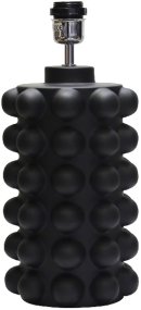 Bubbles 30cm Negro base de lámpara De Hallbergs - Viene con cable, interruptor de encendido y enchufe.