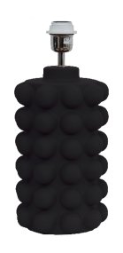 Bubbles 50cm Negro base de lámpara De Hallbergs - Viene con cable, interruptor de encendido y enchufe.