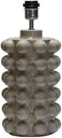 Bubbles 38cm Gris base de lámpara De Hallbergs - Viene con cable, interruptor de encendido y enchufe.