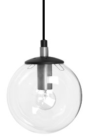 Perla W Ø16 Acero Lámpas de techo De Hallbergs - Esta lámpara de techo es ideal para colgarla individualmente sobre una mesa de comedor, pero también en grupos de varias.