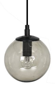 Perla W Ø16 Negro Lámpas de techo De Hallbergs - Esta lámpara de techo es ideal para colgarla individualmente sobre una mesa de comedor, pero también en grupos de varias.