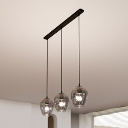 Istar 70cm Color humo Lámpas de techo De Emibig Lighting - Istar es una colección de lámparas de techo versátiles y atemporales.