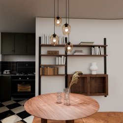 Istar Premium Ø40 Ámbar Lámpas de techo De Emibig Lighting - Istar es una colección de lámparas de techo versátiles y atemporales.