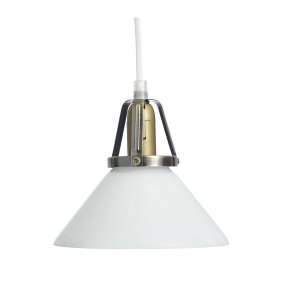 Lámpara Estilo Escuela Ø15 Blanco lámpara de ventana De Oriva - Esta clásica lámpara de zapatero es una lámpara de ventana atemporal que combina vidrio y metal en un diseño elegante.