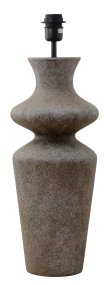 Belladonna 60cm Grå base de lámpara De Hallbergs - Denna dekorativa lampfot i keramik har en mjukt formad silhuett som ger ett elegant och organiskt uttryck.