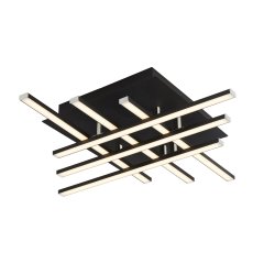 Matrix 45cm Negro mate plafón De Searchlight - La funci&oacute;n de atenuaci&oacute;n funciona con un interruptor de pared est&aacute;ndar.