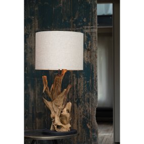 Ikal 50cm Madera base de lámpara De Light & Living - 