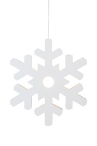 Origo Ø37 Blanco De Markslöjd - La estrella de copo de nieve Origo, con forma de estrella y elaborada en metal blanco, impresiona por su dise&ntilde;o elegante y moderno, creando un ambiente acogedor en tu hogar.