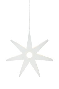 Origo Ø37 Blanco De Markslöjd - La Estrella de Adviento Origo es una elegante y moderna estrella navide&ntilde;a de metal blanco que crea un ambiente acogedor en tu hogar.