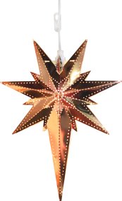 Betlehem 35cm Cobre De Star Trading - Hermosa estrella de metal color cobre para uso interior.