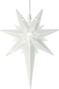 Betlehem 35cm Blanco De Star Trading - Hermosa estrella de metal blanco para uso interior.