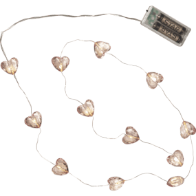 Guirnalda De Luces Valentine Rosa De Star Trading - Incluye un cable adicional de 30 cm para el compartimento de las pilas.