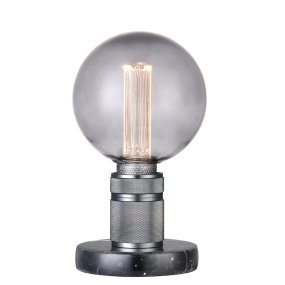 Halo 10cm Gris oscuro lámpara de mesa De Halo Design - Halo es una elegante lámpara de mesa con un diseño moderno y un toque industrial.