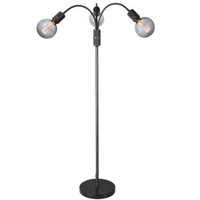 Halo Gris oscuro lámpara de pie De Halo Design - Ilumina tu hogar con Halo, una moderna lámpara de pie con encanto industrial.