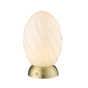 Twist 22cm Latón lámpara de mesa De Halo Design - La base elegante y los detalles modernos hacen de Twist un detalle de decoración atemporal que encaja perfectamente en cualquier estancia.