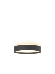 Backlight Full Ø30 Negro plafón De Halo Design - La luz se puede atenuar en tres niveles utilizando un interruptor de pared estándar.