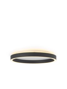 Backlight String Ø40 Negro plafón De Halo Design - La iluminación integrada consiste en una tira de LED ubicada en la parte inferior del marco y que emite una hermosa luz hasta el techo.