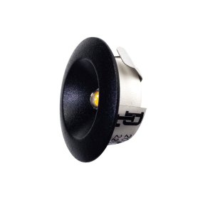 Q-33 Mini Downlight 2700K Negro De Designlight - Esta luz empotrable proporciona una iluminaci&oacute;n de acento elegante con un &aacute;ngulo de haz de 105&deg; y un flujo luminoso de 105 l&uacute;menes.