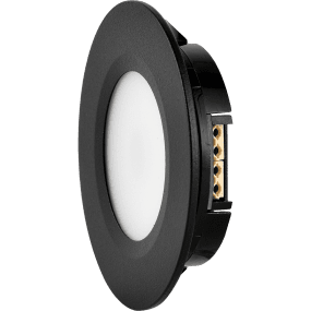 Q-36 Downlight 3000K Negro De Designlight - Con un orificio de 55 mm, una profundidad de montaje de 13 mm y un di&aacute;metro de 70 mm, es adecuada para reemplazar la mayor&iacute;a de l&aacute;mparas similares.