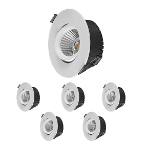 Bondy Downlight Pack De 6 Blanco De Designlight - La profundidad de instalaci&oacute;n es de solo 32,5 mm, lo que permite instalarla incluso en espacios reducidos, como con una pared de montantes de 25 mm de espesor y placas de yeso.