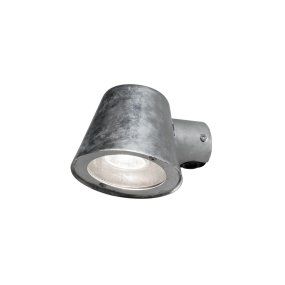 Trieste acero galvanizado De Konstsmide - Con su dise&ntilde;o redondeado y su luz directa, es ideal para crear una atm&oacute;sfera sofisticada en zonas de entrada y zonas de paso.