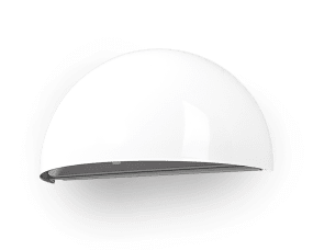 Uni Blanco lámpara de exterior De Westal - Estructura de acero cromado y con recubrimiento de polvo.