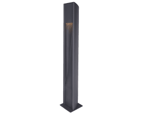 Trius 100cm Antracita balizas De Westal - Como accesorios se incluyen marcadores para encastrar en hormigón así como un adaptador de cimentación para instalación en cimentaciones de 108mm.