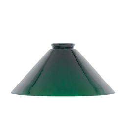 Tall Schoolhouse Glass Shade 60/250 Verde De Karlskrona lampfabrik - década de 1870 Si no quieres que la fuente de luz sobresalga por la parte inferior, esta versión es un poco más alta.