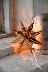 Mini Ø25 Cobre De Star Trading - Preciosa estrella de Adviento que difunde un maravilloso ambiente navide&ntilde;o en la casa.