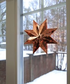Classic Ø28 Cobre De Star Trading - Hermosa estrella de metal color cobre para uso interior.