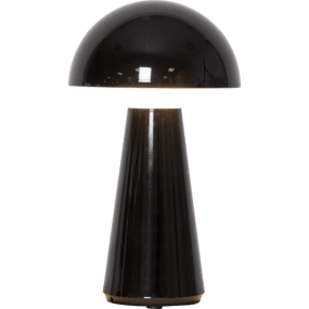 Mushroom 28cm Negro portátil De Star Trading - 5 horas al 100%, la carga completa de la lámpara (en interiores) tarda entre 5 y 6 horas.