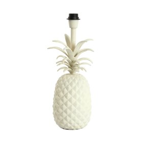 Pineapple 42cm Blanco cremoso base de lámpara De Light & Living - 