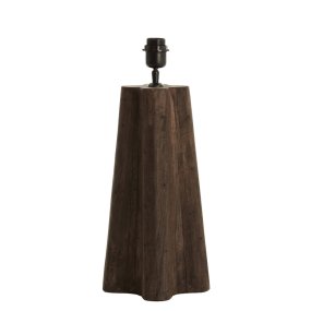 Navelli 40cm Madera base de lámpara De Light & Living - Su diseño robusto y geométrico crea un equilibrio armonioso entre tradición y modernidad, convirtiéndola en el complemento perfecto para interiores de estilo escandinavo y campestre.