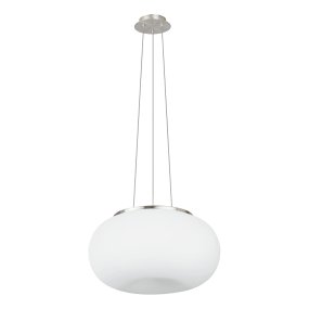 Optica Ø45 Blanco De Eglo - La l&aacute;mpara colgante Optica es una luminaria de techo moderna y elegante que difunde una luz suave y agradable por toda la habitaci&oacute;n.