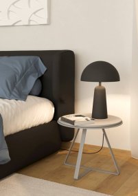 Aranzola 45cm Negro lámpara de mesa De Eglo - Esta elegante lámpara de mesa en color negro ofrece una expresión elegante y atemporal que se adapta a todo tipo de interiores.