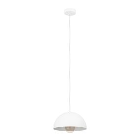 Gaetano Ø30 Blanco De Eglo - Esta lámpara colgante es ideal para mesas de comedor, encimeras de cocina o como elemento de iluminación único en salas de estar y dormitorios.