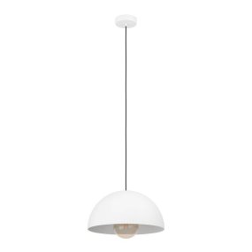 Gaetano Ø38 Blanco De Eglo - Esta lámpara colgante es ideal para mesas de comedor, encimeras de cocina o como elemento de iluminación único en salas de estar y dormitorios.