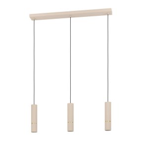 Caminia 77cm Beige Lámpas de techo De Eglo - Con su diseño minimalista y minimalista, la lámpara se adapta tanto a interiores escandinavos como modernos y proporciona una luz agradable que mejora el ambiente de la habitación.