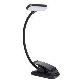 Yamenzi Negro portátil De Eglo - Yamenzi es una lámpara LED práctica y flexible con una pinza que se puede fijar a un escritorio, cabecero o estante, por ejemplo.