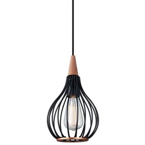 Drops Ø17 Negro De Halo Design - Se recomienda colocar varios en fila encima de la mesa del comedor o en la cocina.